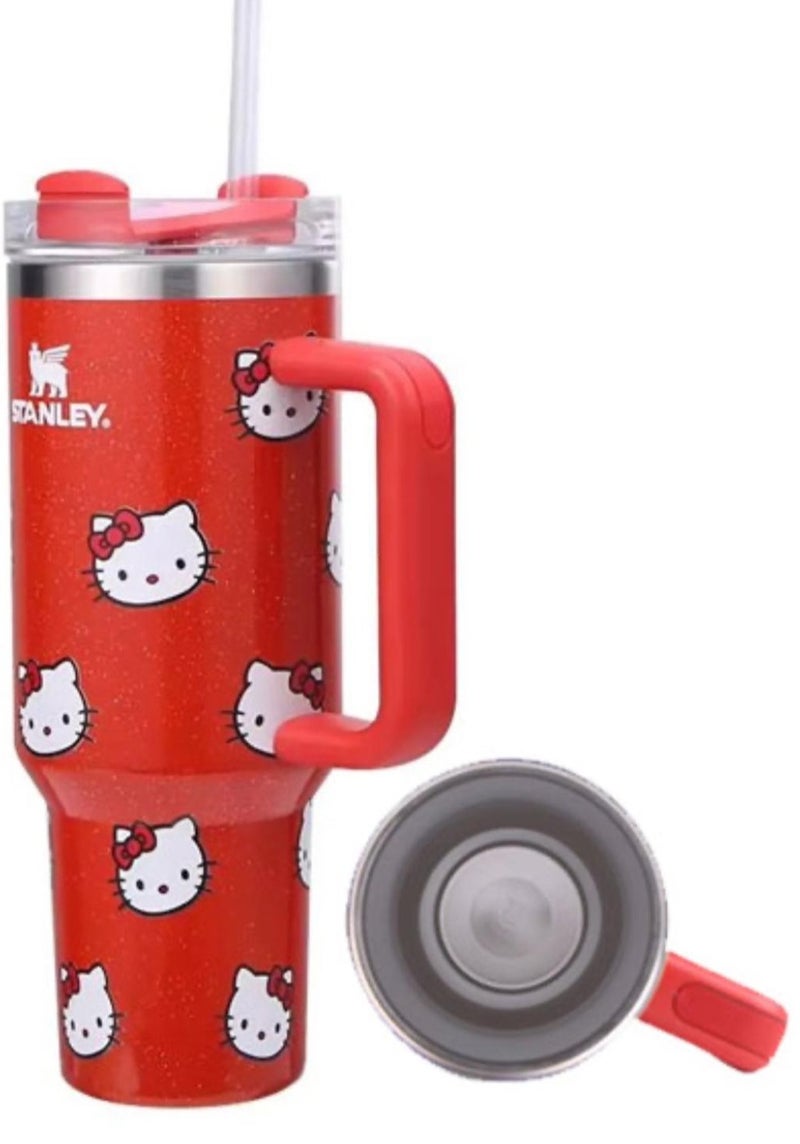 Stanley Hello Kitty  Tumbler 40 Oz Quencher H2.0 FlowState Pink - Image 2